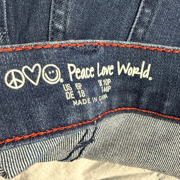 Peace Love World Dark Blue Straight Leg Jeans - Picture 8 of 10